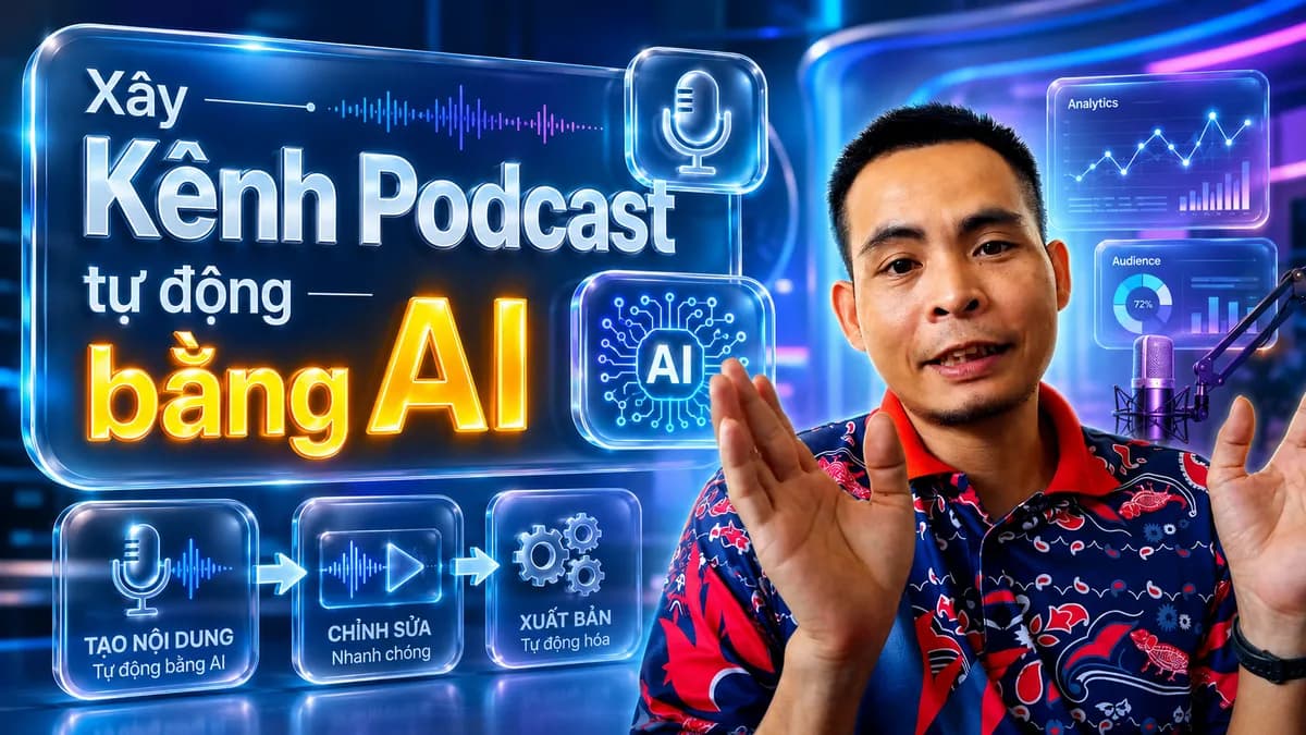 Xây Kênh Podcast Tự Động Bằng AI: Hệ Thống NXT Giúp Tôi Tạo Video Chỉ Với 1.8 USD Và Tiết Kiệm 90% Thời Gian