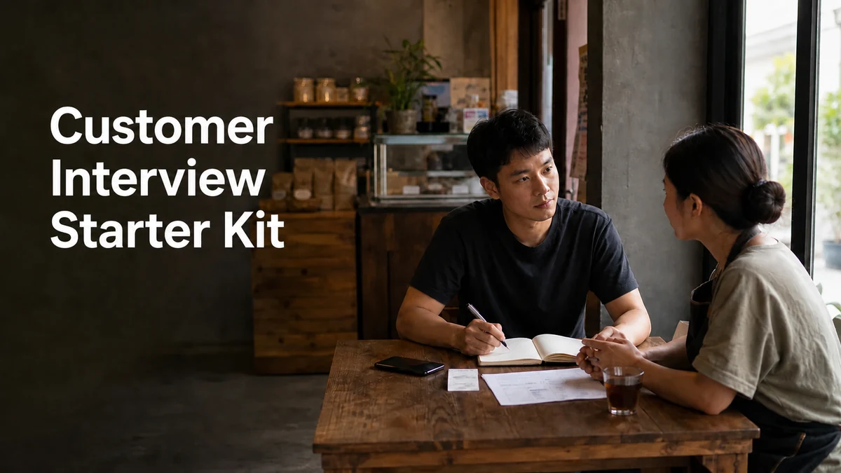 Customer Interview Starter Kit: Hỏi Để Tìm Bằng Chứng, Không Phải Lời Khen