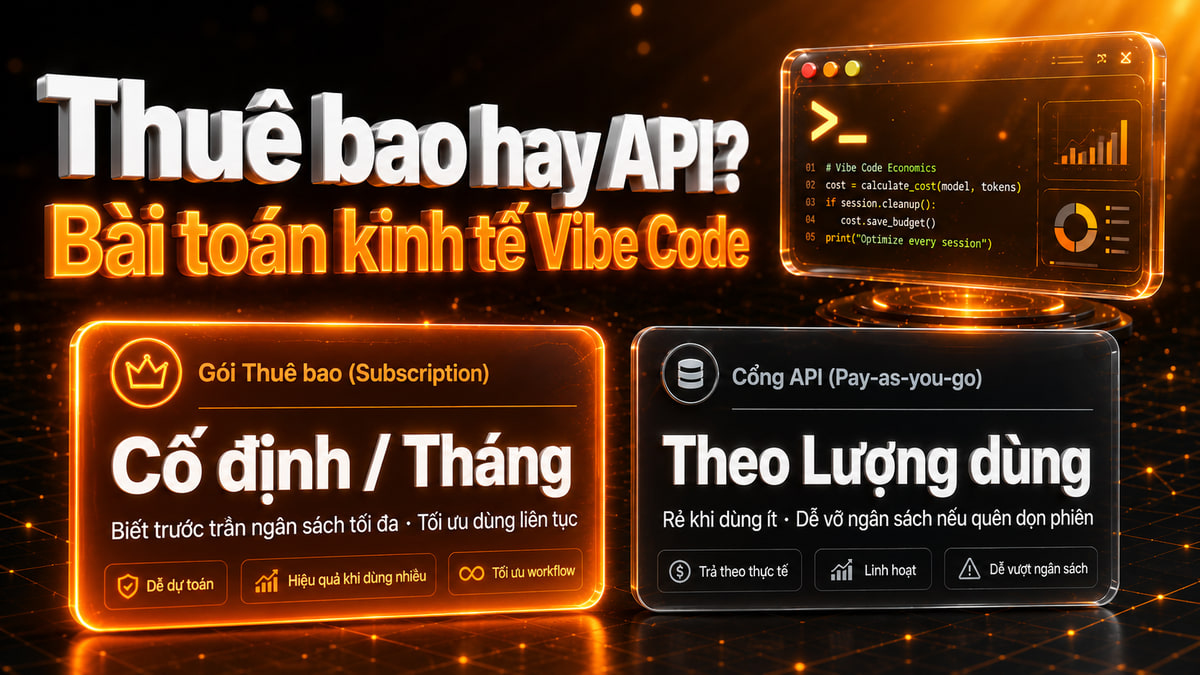 Thuê Bao Hay API: Vì Sao Gói Tháng Luôn Là Lựa Chọn Rẻ Nhất Cho Người Mới